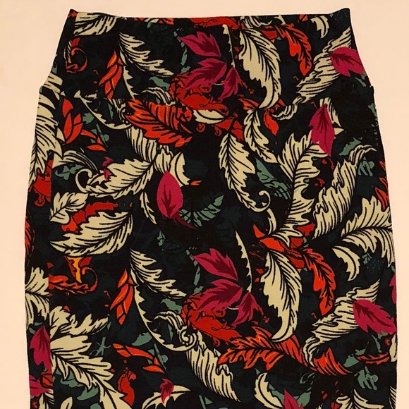 LuLaRoe Dresses & Skirts - Lularoe Cassie skirt with feathers